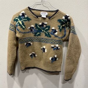 Vintage SKYR Size 38 100% Shetland Wool Crew Neck Sweater
